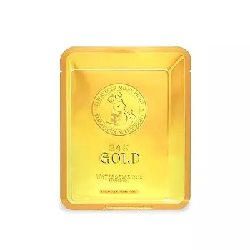 маска для лица улиточная с золотом elizavecca 24k gold water dual snail