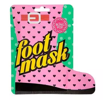 маска для ног с маслом ши bling pop shea butter healing foot mask