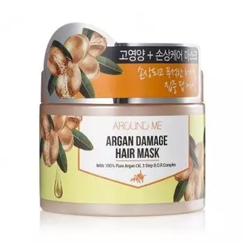маска для поврежденных волос welcos around me argan damage hair mask