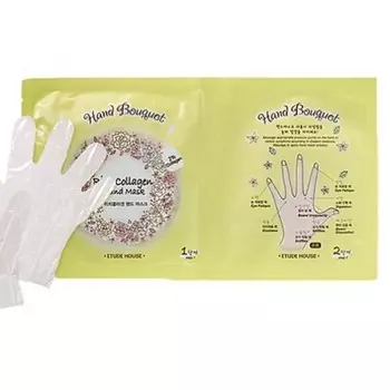 маска для рук тканевая etude house hand bouguet rich hand mask