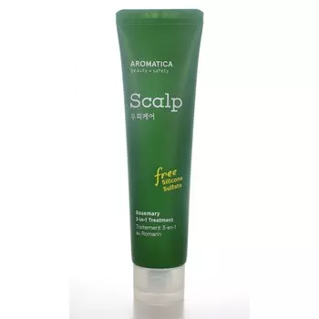 маска для волос с розмарином aromatica rosemary scalp 3-in-1 treatment