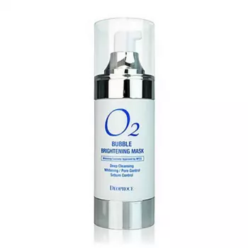 маска кислородная для лица осветляющая deoproce o2 bubble brightening mask