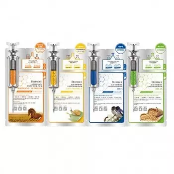 маска-сыворотка для лица deoproce lap therapy ampoule maskpack