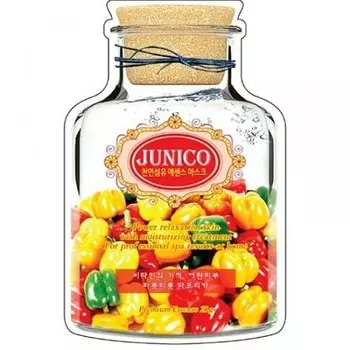 маска тканевая c экстрактом паприки mijin junico paprika essence mask
