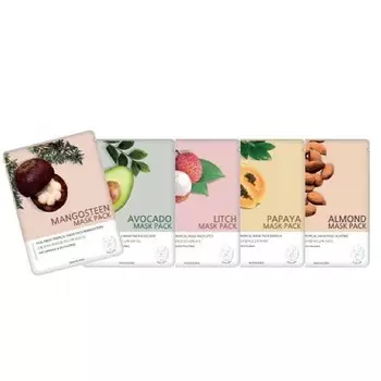 маска тканевая jungnani real fresh tropical mask