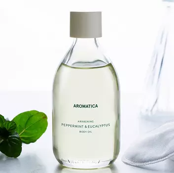 масло для тела с мятой и эвкалиптом aromatica awakening body oil peppermint &amp; eucalyptus