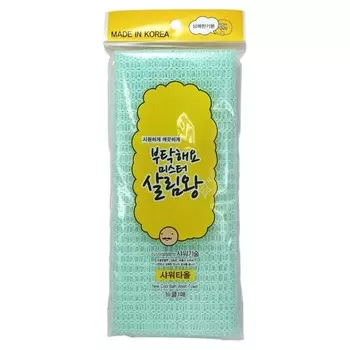 массажная мочалка для тела средней жесткости insan new cool bath wash towel