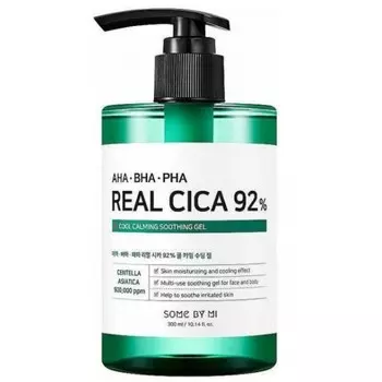 многофункциональный гель с экстрактом центеллы some by mi aha-bha-pha real cica 92% cool calming soothing gel