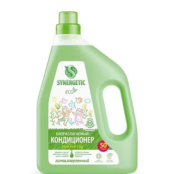 SYNERGETIC Кондиционер-ополаскиватель для белья "Райский сад" 50 стирок 1500