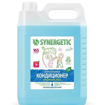 SYNERGETIC Кондиционер-ополаскиватель для стирки белья "Утренняя роса" гипоаллергенный 5000.0