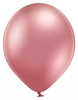 Шар латексный 14" хром Glossy, розовый, набор 50 шт.