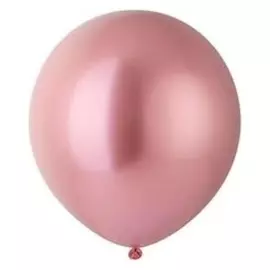Шар латексный 24" хром Glossy, розовый, 1 шт.
