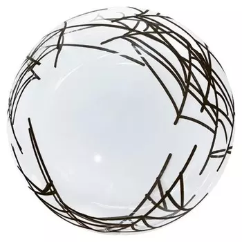 Шар полимерный 18 3d-сфера «Паутина», Deco Bubble, прозрачный, 1 шт.