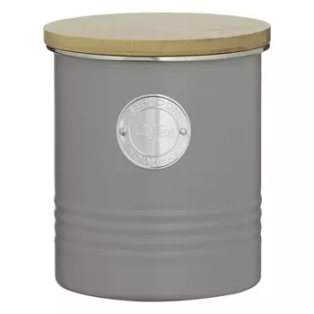 Емкость для хранения кофе living серая 1 л (typhoon) серый 12x14 см.