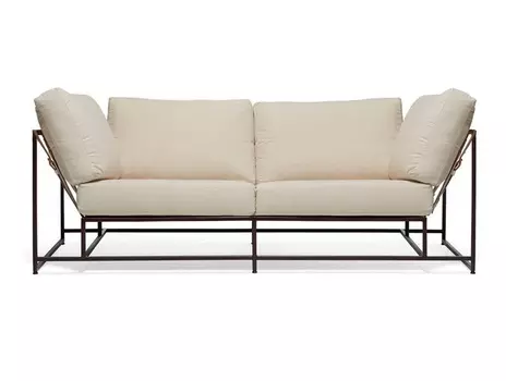 Двухместный диван комфорт (the_sofa) белый 193x63x90 см.