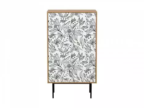 Двустворчатый шкаф boho color (ogogo) серый 84x150x40 см.