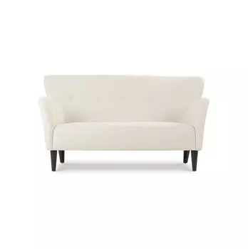Двухместный диван бристоль s (vysotkahome) белый 150x81x84 см.