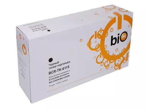 Картридж лазерный Bion BCR-TK-6115 (TK-6115/TK-6115), черный, 15000 страниц, совместимый для Kyocera M4132idn/M4125idn
