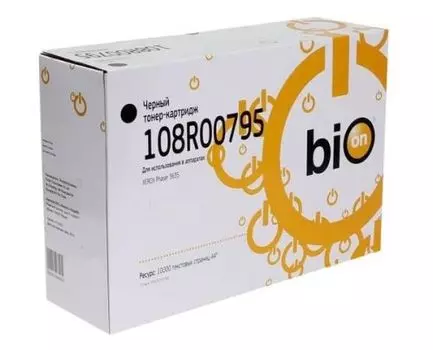 Картридж лазерный Bion PT108R00795 (108R00795), черный, 10000 страниц, совместимый для Xerox Phaser 3635