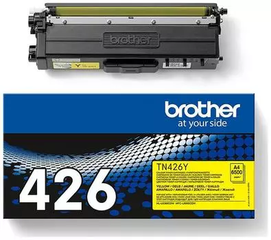 Картридж лазерный Brother TN426YP, желтый, 6500 страниц, оригинальный для Brother MFC-L8900CDW/HL-L8360CDW