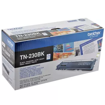 Картридж лазерный Brother TN-230BK, черный, 2200 страниц, оригинальный для HL-3040CN, HL-3070CW, DCP-9010CN, MFC-9120CN, MFC-9320CW