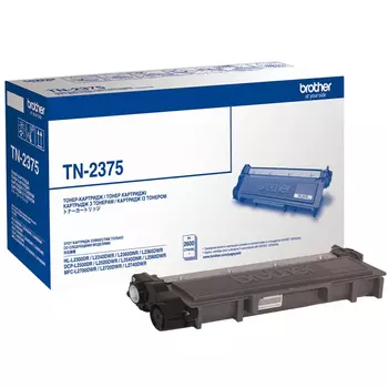 Картридж лазерный Brother TN-2375, черный, 2600 страниц, оригинальный для Brother HL-L2300DR, HL-L2340DWR, HL-L2360DNR, HL-L2365DWR, DCP-L2500DR, DCP-L2520DWR, DCP-L2540DNR, DCP-L2560DWR, MFC-L2700DWR, MFC-L2720DWR, MFC-L2740DWR