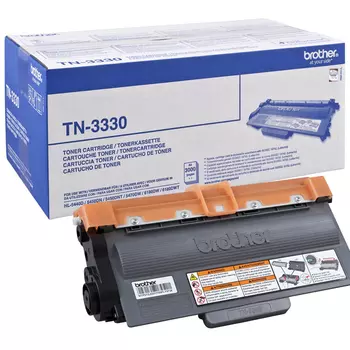 Картридж лазерный Brother TN-3330, черный, 3000 страниц, оригинальный для DCP-8110DN, DCP-8250DN, HL-5440D, HL-5450DN, HL-5450DNT, HL-5470DW, HL-6180DW, MFC-8520DN, MFC-8950DW