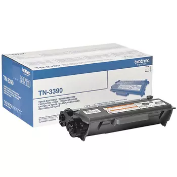 Картридж лазерный Brother TN-3390, черный, 12000 страниц, оригинальный для HL-6180DW, DCP-8250DN, MFC-8950DW