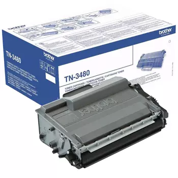 Картридж лазерный Brother TN-3480, черный, 8000 страниц, оригинальный для Brother HL-L5000D / L5100DN / L5100DNT / L5200DW / L5200DWT / L6250DN / L6300DW / L6300DWT / L6400DW / L6400DWT, DCP-L5500DN / L6600DW, MFC-L5700DN / L5750DW / L6800DW / L6800DWT / L6900DW / L6900DWT