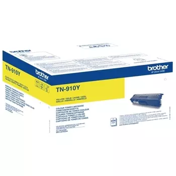 Картридж лазерный Brother TN-910Y, желтый, 9000 страниц, оригинальный для Brother HLL9310CDW / MFCL9570CDW