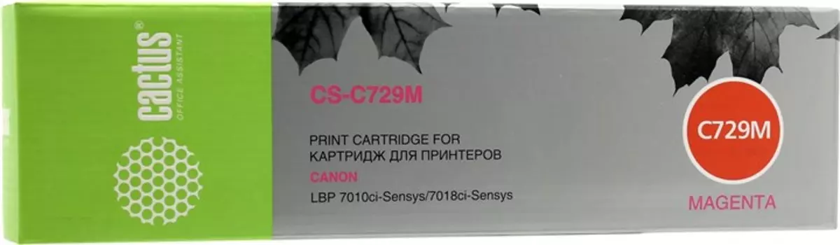 Картридж лазерный Cactus CS-C729M (729 M), пурпурный, 1000 страниц, совместимый для Canon LBP7010C / LBP7018C