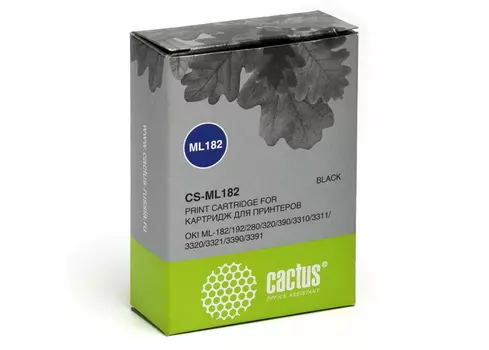 Картридж Cactus CS-ML182 для OKI ML-182/280/320/3310/3320/3390, ресурс 2 000 000 black