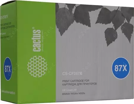 Картридж лазерный Cactus CS-CF287X (78X/CF287X), черный, 18000 страниц, совместимый для LJ M506dn/ M506n/ M506x