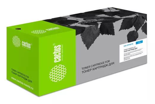Картридж лазерный Cactus CS-CF461X (656X/CF461X), голубой, 22000 страниц, совместимый для CLJ Enterprise M652dn/M653dn/M681dh