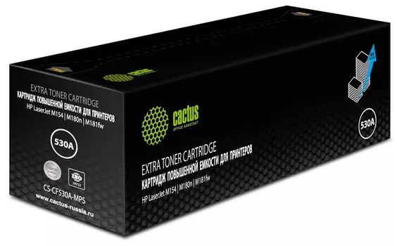 Картридж лазерный Cactus CS-CF530A-MPS (CF530A-MPS), черный, 3300 страниц, совместимый для LJ M154/M180n/M181fw без чипа