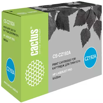 Картридж лазерный Cactus CS-CZ192A (CZ192A), черный, 12000 страниц, совместимый для LaserJet Pro M435nw