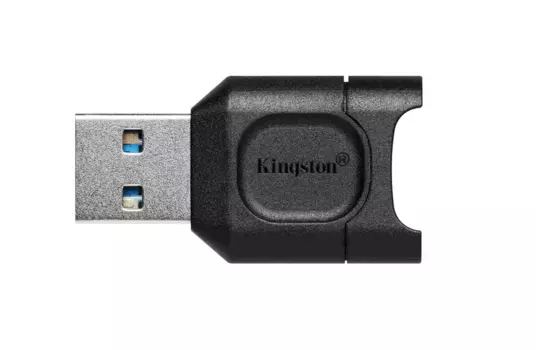 Картридер внешний Kingston MobileLite Plus, microSD, USB 3.2, черный (MLPM)