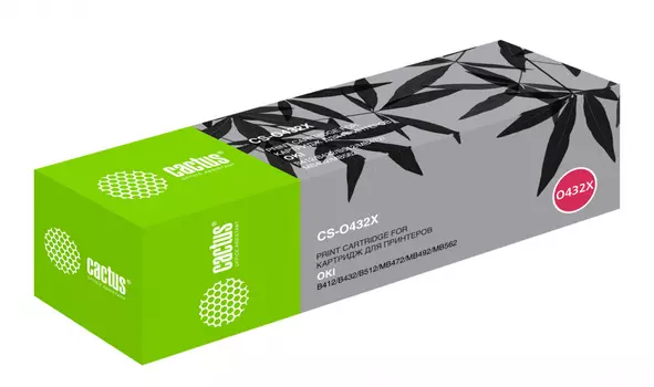 Картридж лазерный Cactus CS-O432X (45807120), черный, 7000 страниц, совместимый для OKI B432/MB492