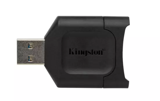 Картридер внешний Kingston MobileLite Plus, SD/SDXC/SDHC, USB 3.2, черный (MLP)