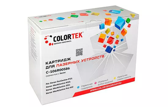 Картридж Colortek 106R00586 для Xerox 312/412/M15 (СТ-106R00586)