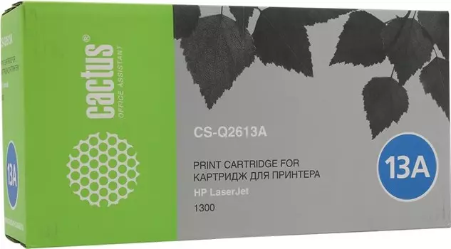 Картридж лазерный Cactus CS-Q2613A (Q2613A), черный, 2500 страниц, совместимый для LaserJet 1300 / 1300n