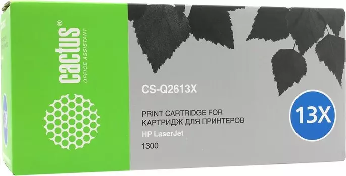 Картридж лазерный Cactus CS-Q2613X (Q2613X), черный, 4000 страниц, совместимый для LaserJet 1300 / 1300n