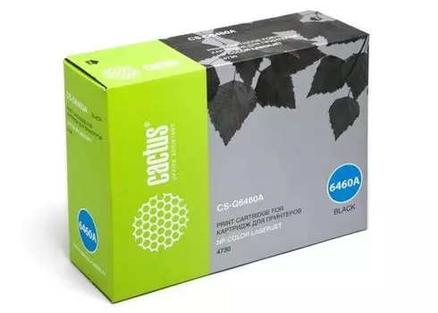 Картридж лазерный Cactus CS-Q6460AR (644A/Q6460A), черный, 12000 страниц, совместимый для CLJ 4730 без чипа