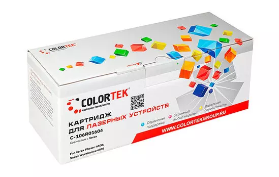 Картридж Colortek 106R01604 для Xerox 6500/WC6505 (2500стр), черный (СТ-106R01604)