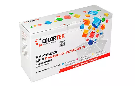 Картридж Colortek 108R00908 для Xerox 3140/3155/3160 (СТ-108R00908)