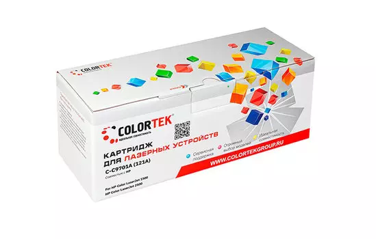 Картридж Colortek C9701A голубой (СТ-C9701A)