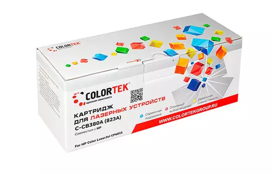 Картридж Colortek CB380A (823A) черный (СТ-CB380A)