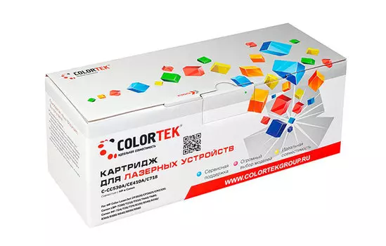 Картридж Colortek CC530A/CE410A/C-718 черный (СТ-CC530A/CE410A/C-718)