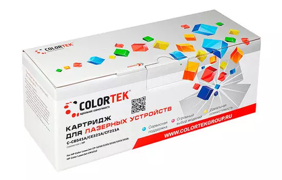 Картридж Colortek CE321A (128A) голубой (СТ-CE321A)