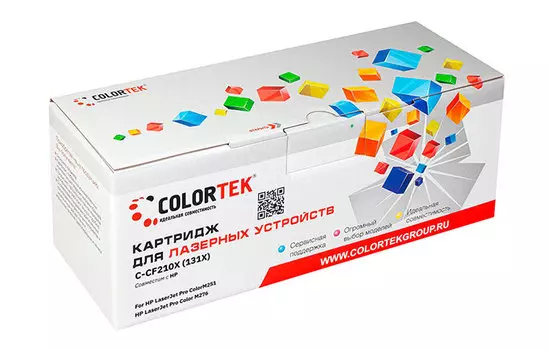 Картридж Colortek CF210X (131X) черный (СТ-CF210X)